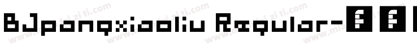 BJpangxiaoliu Regular字体转换